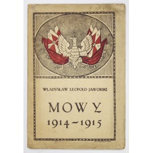 JAWORSKI W. L. - Mowy 1914-1915. Okł. proj. St. Filipkiewicz