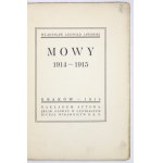 JAWORSKI W. L. - Mowy 1914-1915. Okł. proj. St. Filipkiewicz