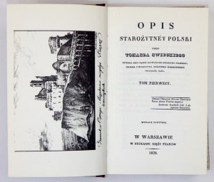 ŚWIĘCKI T. - Opis starożytney Polski. T. 1-2 - reprint