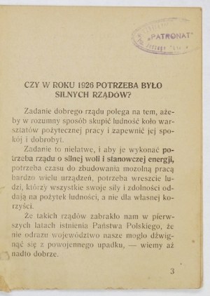 TARNOPOLSZCZYZNA w latach 1926-1930. Warszawa 1930. BBWR. 16d, s. 20. broszura.