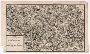 KAMIENNA GÓRA. Plan kwater korpusu pod dowództwem generała porucznika von Ramin zimą 1778/1779