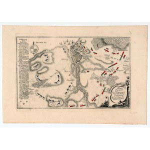 COLOBRZEG. Plan of the siege of the city by the Russians (which ended with its capture) in 1761.