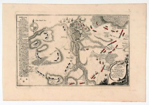 KOŁOBRZEG. Plan oblężenia miasta przez Rosjan (zakończonego jego zdobyciem) w 1761 r.
