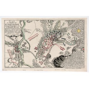 KUNOWICE. Plan der Schlacht von Kunowice (12. August 1759).