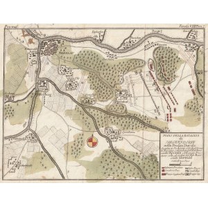 PRUSY WSCHODNIE. Plan bitwy pod Gross-Jägersdorf z 30 sierpnia 1757