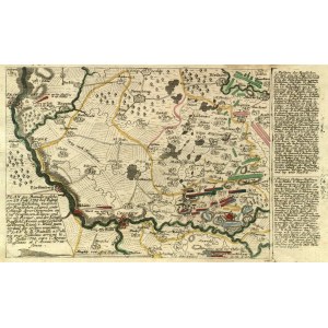 SULECHÓW. Plan bitwy pod Kijami z 23 lipca 1759