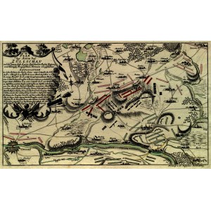 SULECHÓW. Plan der Schlacht von Kiew vom 23. Juli 1759.