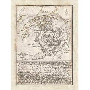 ŚWIDNICA. Plan oblężenia Świdnicy w 1762 roku, oblężenie przeszło do historii z racji toczonej tam wojny minowej
