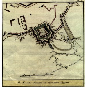 SWIDNICA. Sheet showing fortifications in Swidnica