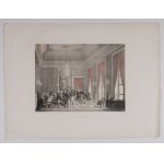 NAPOLEON BONAPARTE. Der Kaiser umgeben von Höflingen; gezeichnet von Jean Victor Adam, beschriftet von C.E.P. Motte, Paris 1822-1826