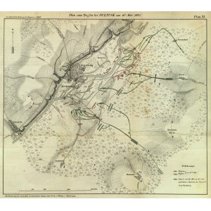 PUŁTUSK. Plan bitwy w rejonie Pułtuska z 16 maja 1807 r.