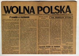 JUDAICA - „Wolna Polska”. Czasopismo „Wolna Polska” (Organ Związku Patriotów Polskich w ZSRR), nr 36 (124), 30.IX.1945