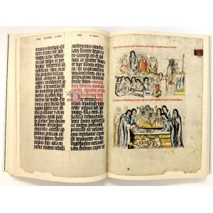 KODEKS lubiński (Legenda o św. Jadwidze). Dwutomowe wydawnictwo zawierające: a) faksymile kodeksu, spisanego w 1353 r. przez Mikołaja Pruzię w Lubinie oraz b) komentarz naukowy oraz dwujęzyczną (łacińsko-niemiecką) edycję rękopisu