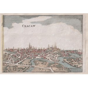 KRAKÓW. Panorama miasta; anonim, ok. 1700 r.