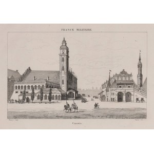 KRAKOW. Market Square, eng. Chamoui, drawing by Buttura, taken from: A. Hugo, France Militaire Histoire des Armees Francaises..., Paris 1836