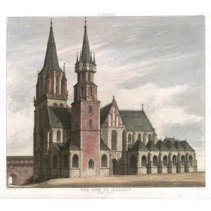 KRAKOW. Wawel Cathedral; drawing by A. Essenwein, letter by J. Poppel