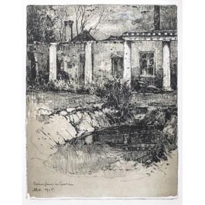 GORLICE. Ruinen eines Herrenhauses, aufgenommen von: Kasimir, Luigi, Galizien 1915.