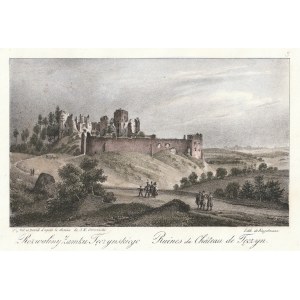 TĘCZYN. Schloss, Engelmann-Brief, entnommen aus: J. N. Głowacki, 24 Ansichten der Stadt Kraków ...