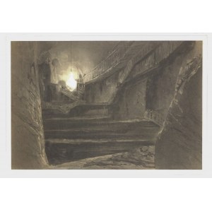 WIELICZKA. Interior of a salt mine, drawing by Lauvergne, lettered by Sabatier, printed by. Lemercier