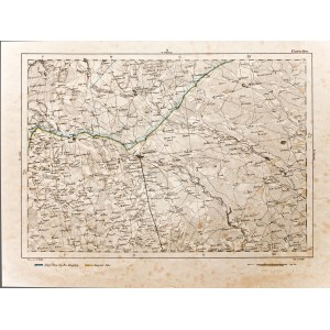 CHORZELE. Topographische Karte der Region Chorzele