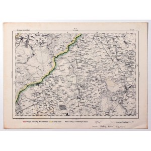 GONIĄDZ, SOKÓŁKA, AUGUSTOW CANAL. Topographical map of Goniądz and Sokolka area