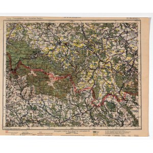 JELENIA GÓRA. Topographical map of Jelenia Góra region, on the map also: Kamienna Góra, Bolków