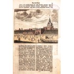 GDAŃSK. Dwór Bractwa św. Jerzego i Złota Brama; na verso Brama Wysoka (Wyżynna) i Wieża Więzienna; z: G. R. Curicke, Der Stadt Dantzig..., G. Janssonius 1688