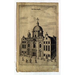 GDAŃSK. Kaplica Królewska, z: G. R. Curicke, Der Stadt Dantzig..., G. Janssonius 1688; miedz. cz.-b.