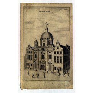 GDAŃSK. königliche Kapelle, aus: G. R. Curicke, Die Stadt Dantzig..., G. Janssonius 1688; Kupferteil-b.