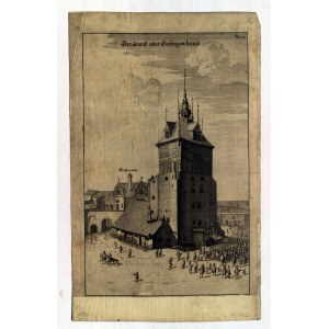 GDAŃSK. Miejskie więzienie, z: G. R. Curicke, Der Stadt Dantzig ..., G. Janssonius 1688; miedz. cz.-b.