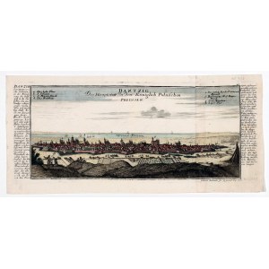 GDAŃSK. panorama of the city from the south; eng. and ed. by G. Bodenehr II, Augsburg, ca. 1720
