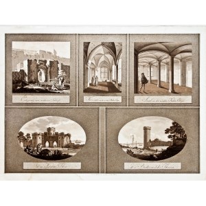 MALBORK: Ansichten des Schlosses in 5 Abschnitten