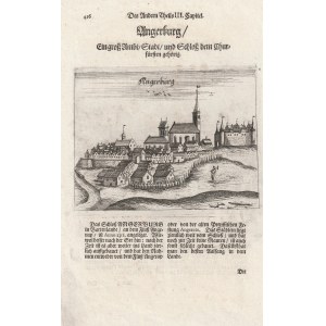 DZIAŁDOWO, WĘGORZEWO. View of Dzialdowo and Węgorzewo on one card, taken from: K. Hartknoch, Alt- und Neues Preussen Oder Preussischer Historien..., 1684; Soldau / Ein Ambt / und Stadt...; miedz. cz.-b.
