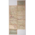 KATOWICE, KRAKÓW. Mapa samochodowa południowo-zachodniej Polski 1 : 400 000, wyd. GEA, 1928