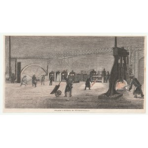 CHORZÓW. Rolling mill, ca. 1880, wood. color.