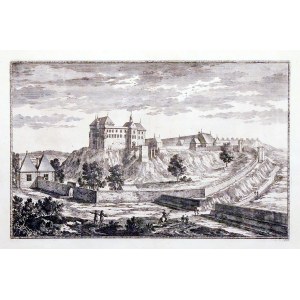 PIÑCZÓW. Eine Ansicht des Schlosses, entnommen aus Erik Jönsson Dahlbergh, Histoire du regne de Charles Gustave..., Nürnberg 1697; kup. ch.-b.