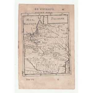 POLSKA (zwana w I RP KORONĄ), WIELKIE KSIĘSTWO LITEWSKIE. Mapa Polski i Litwy autorstwa A.M. Malleta
