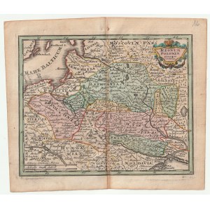 POLAND (called KORONA in the First Republic), GREAT PRINCE OF LITHUANIA. Map of the Republic of Poland; published by Johann Christoph Weigel