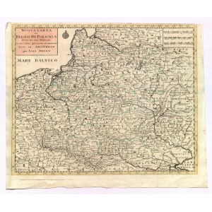 POLSKA (zwana w I RP KORONĄ), WIELKIE KSIĘSTWO LITEWSKIE. Mapa Rzeczypospolitej; oprac. Isaac Tirion