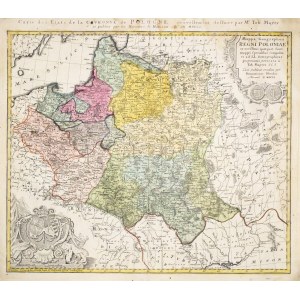 POLAND (called KORONA in the First Republic), GREAT PRINCE OF LITHUANIA. Map of Poland and Lithuania; compiled by. Tobias Mayer