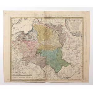 POLSKA (zwana w I RP KORONĄ), WIELKIE KSIĘSTWO LITEWSKIE. Mapa Polski i Litwy; oprac. Tobias Mayer