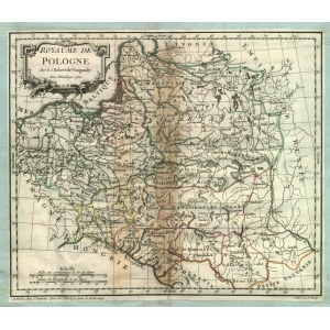 POLSKA (zwana w I RP KORONĄ), WIELKIE KSIĘSTWO LITEWSKIE. Mapa Polski i Litwy; ryt. E. Dussy, D. Robert de Vaugondy