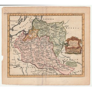 POLAND (called KORONA in the First Republic), GREAT LITHUANIAN PRINCE, KINGDOM PRUSSIA, UKRAINE. Pre-partition map of Poland, Lithuania, Royal Prussia and Ukraine; T. Jefferys, T. Salmon