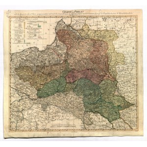 POLSKA (zwana w I RP KORONĄ), WIELKIE KSIĘSTWO LITEWSKIE. Mapa Rzeczypospolitej w końcu XVIII w.; oprac. D.F. Sotzmann i G.A. Rizzi Zannoni