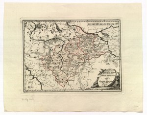 SIERADZ, ŁĘCZYCA, RAWA. Mapa woj. sieradzkiego, łęczyckiego i rawskiego; wyd. F.J.J. von Reilly