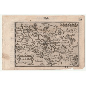 SLĄSK. Map of Silesia by M. Helwig, ryt. P. Kaerius