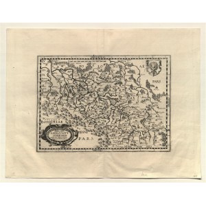 ŚLĄSK. Mapa Śląska; pochodzi z: Theatrum Europaeum, wyd. Matthäus Merian