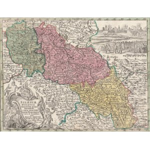 SLĄSK. Karte von Schlesien; bearbeitet und hrsg. von M. Seutter