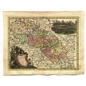 SLĄSK. Karte von Schlesien; dt. und hrsg. von Le Rouge