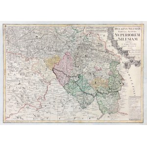 GÓRNY ŚLĄSK. Karte von Oberschlesien; zusammengestellt von. J.M. Haas